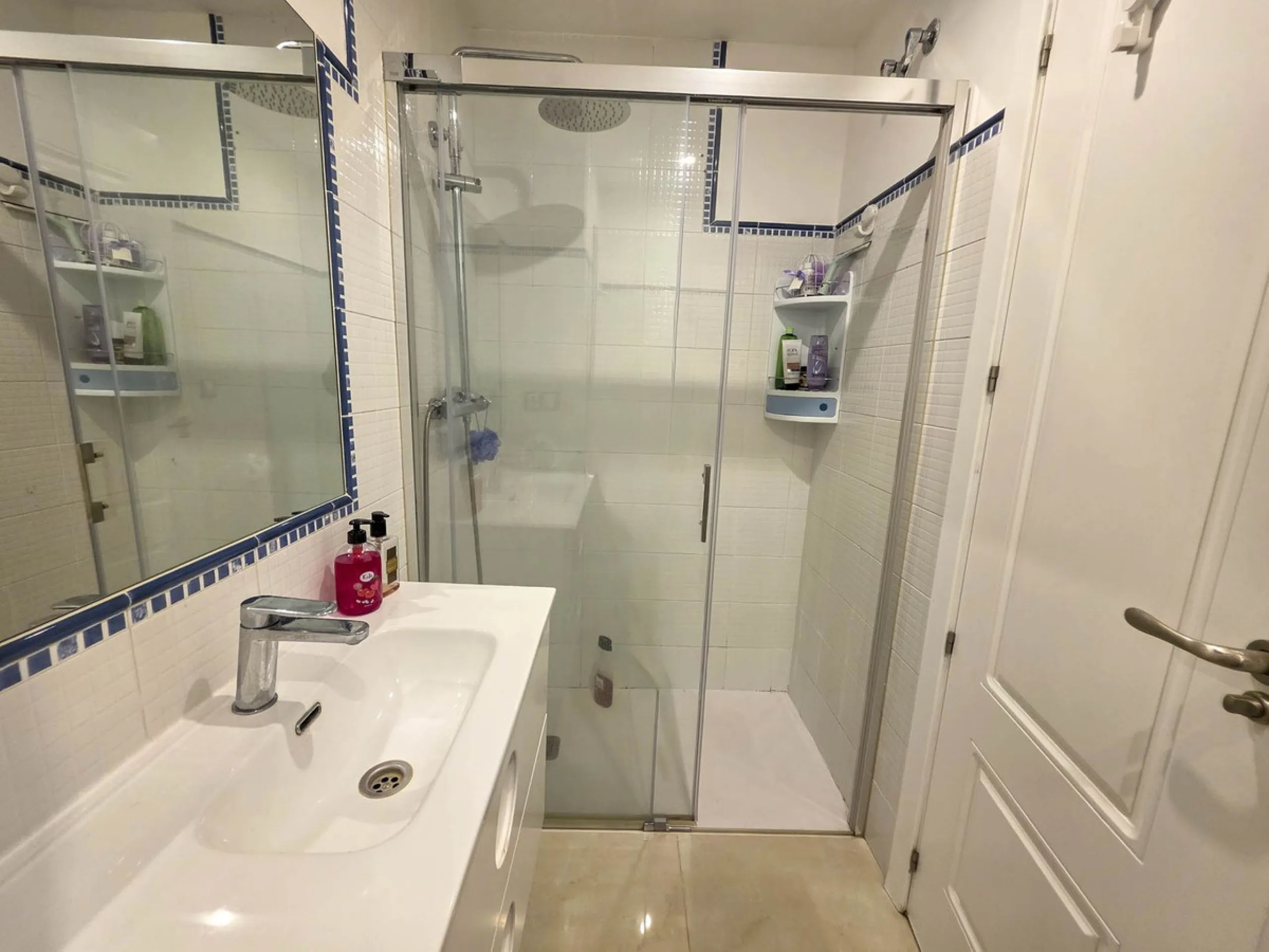 2-bedroom beachfront apartment with terrace, sea views, gardens, and pool, in the best urbanization of Sabinillas, in an unbeatable location within walking distance of all amenities.