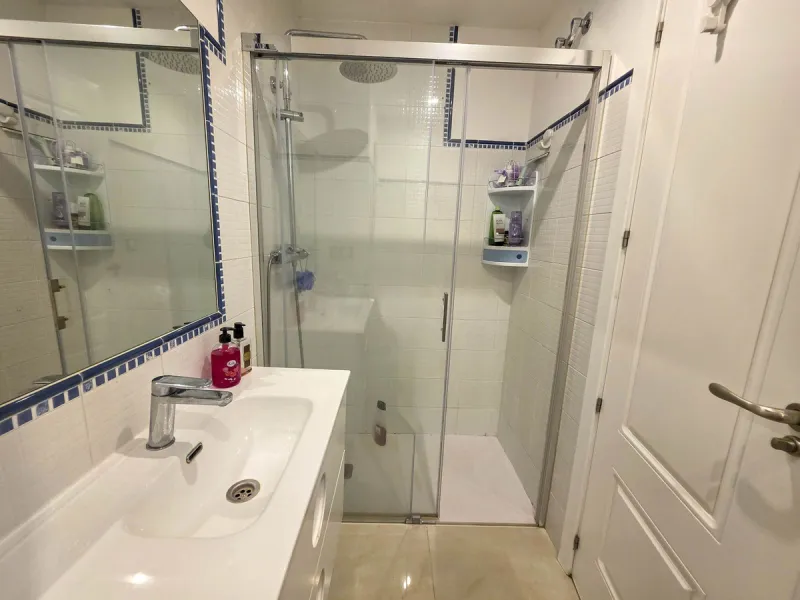 2-bedroom beachfront apartment with terrace, sea views, gardens, and pool, in the best urbanization of Sabinillas, in an unbeatable location within walking distance of all amenities.