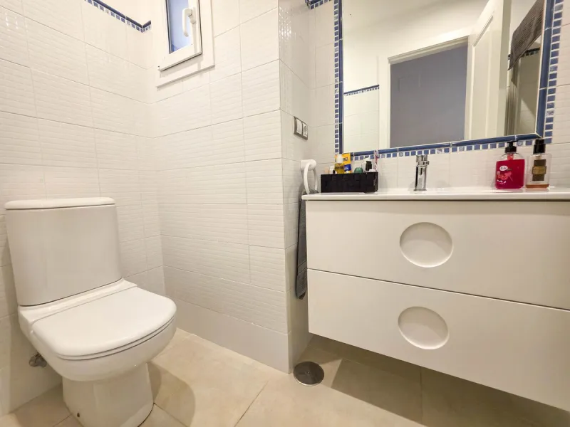 2-bedroom beachfront apartment with terrace, sea views, gardens, and pool, in the best urbanization of Sabinillas, in an unbeatable location within walking distance of all amenities.