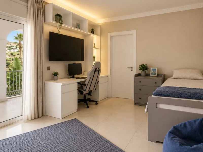 Beautiful Andalucian style modern villa located on the border of El Paraiso and Benahavis, La Alqueria, close to both El Paraiso and Atalaya golf courses.