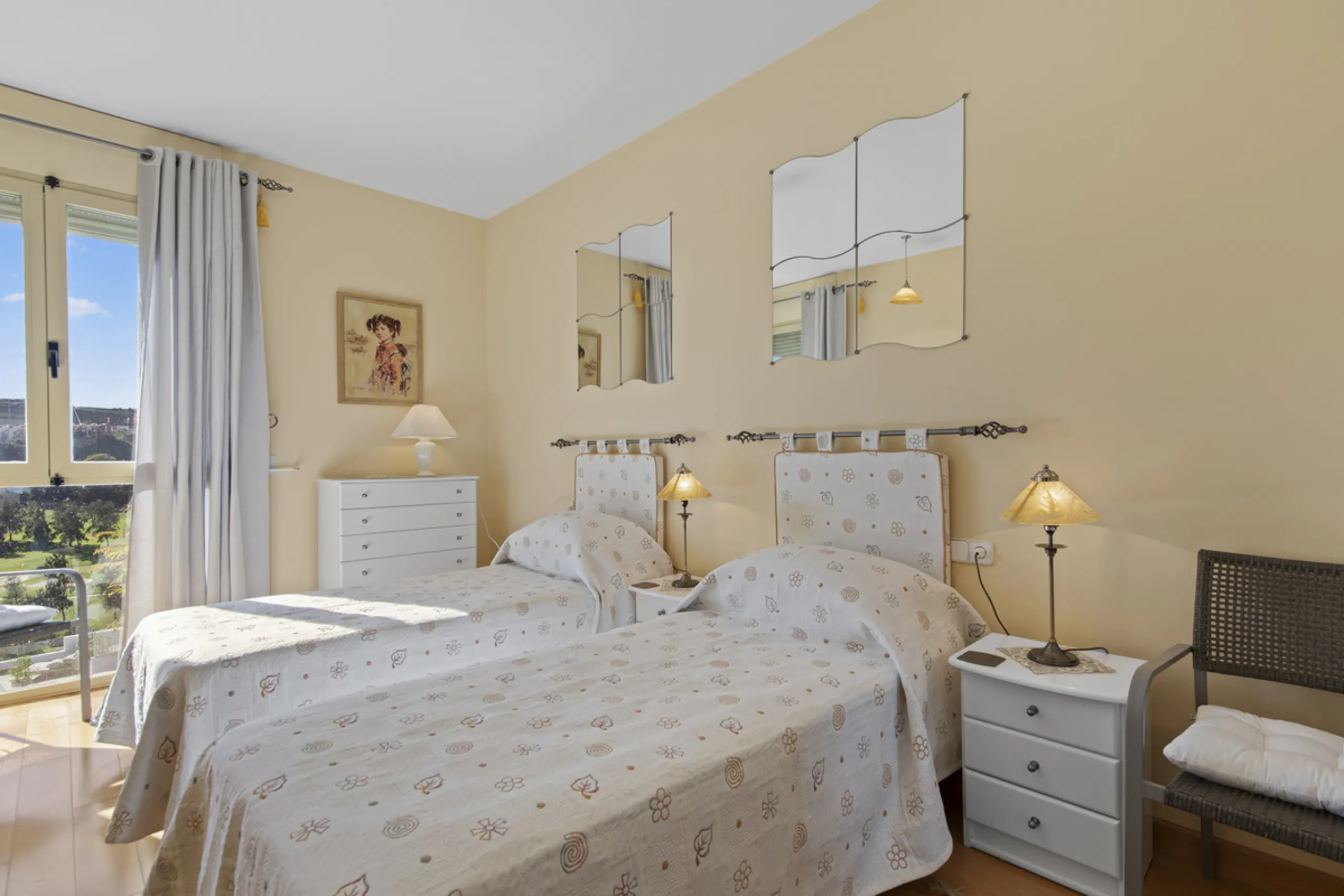 This beautifully presented villa is set within a small, secure gated community, offering privacy, peace of mind, and a wonderful sense of exclusivity. Boasting beautiful sea and golf views, the property enjoys a tranquil setting while remaining convenient
