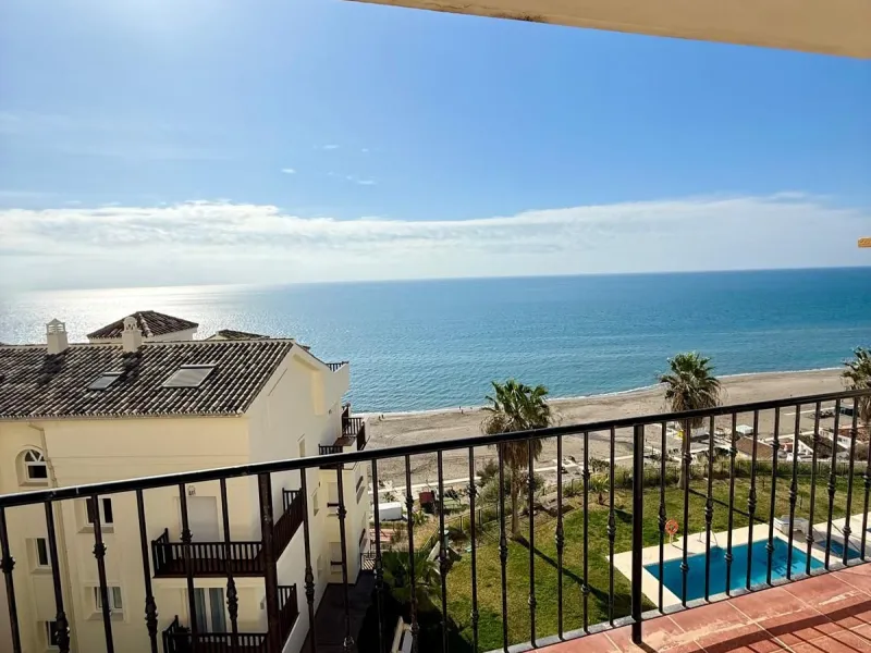 Here's a fantastic chance to own a charming two-bedroom apartment right near the beach of Carvajal.
