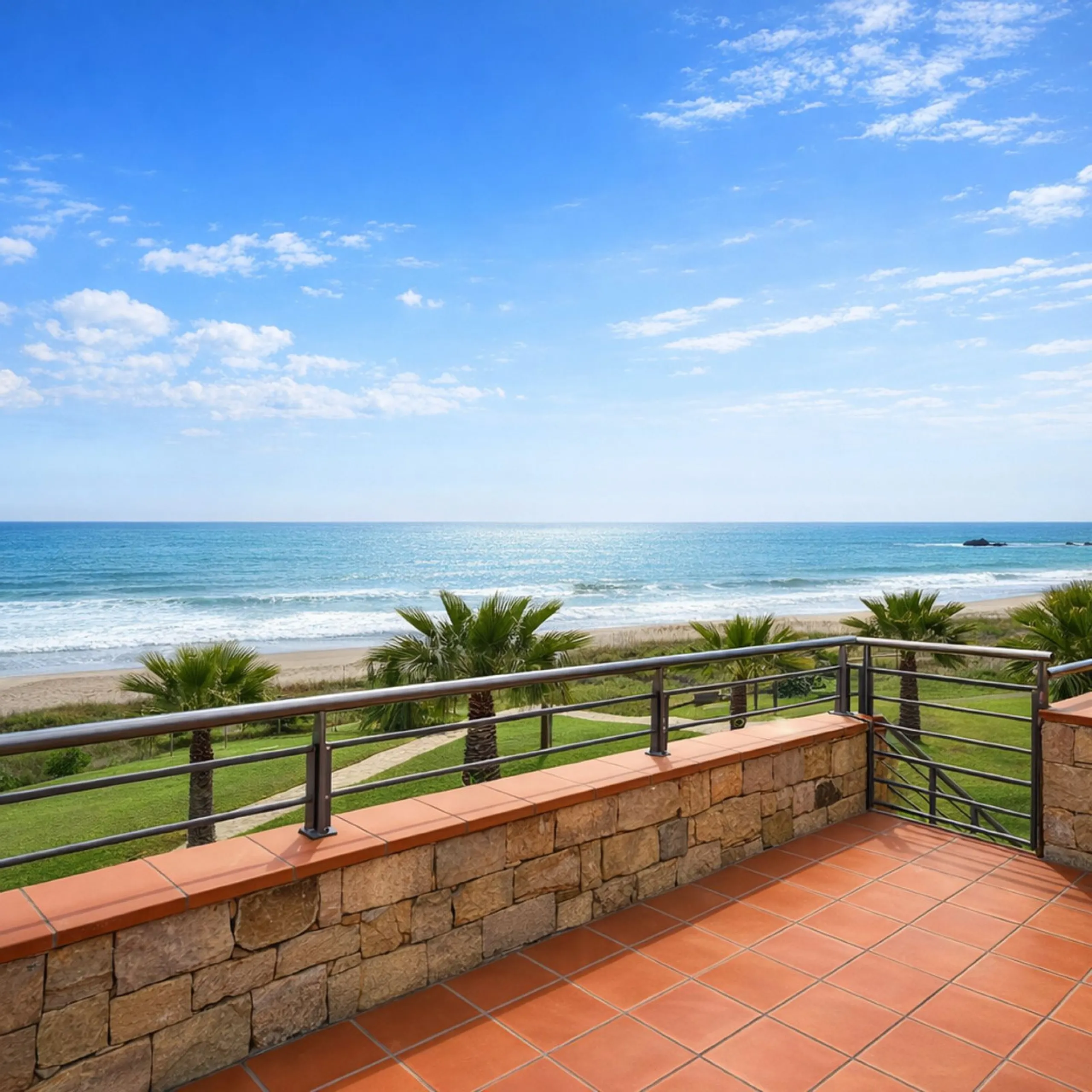 BEACHFRONT APARTMENT WITH PANORAMIC SEA VIEWS