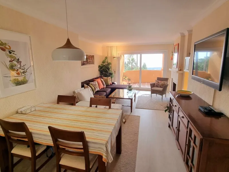 This inviting first‑floor apartment in the sought‑after El Porton community in Calahonda offers generous space, modern comfort and a wonderfully relaxed Mediterranean lifestyle. The home features two bedrooms and two bathrooms, including a main bedroom wi