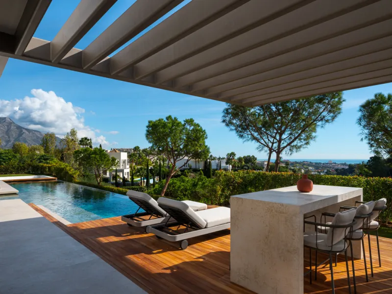 House - Detached Villa в продаже в Benahavís, Málaga. В доме 6 спален и 8 ванных комнат. Площадь дома 771 м². Площадь участка 1009 м²