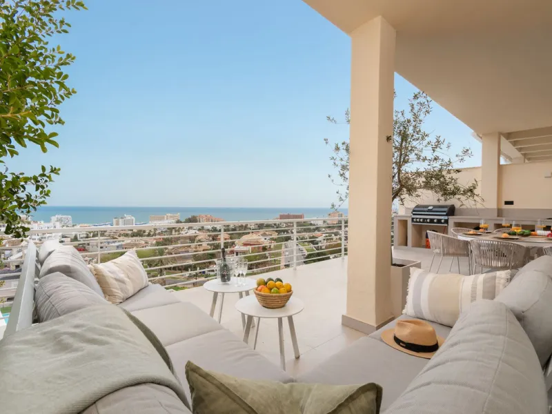 Exclusive 4-Bedroom Luxury Penthouse in Golf Resort Torrequebrada. Totally renovated with elegant and modern design, panoramic sea views.
