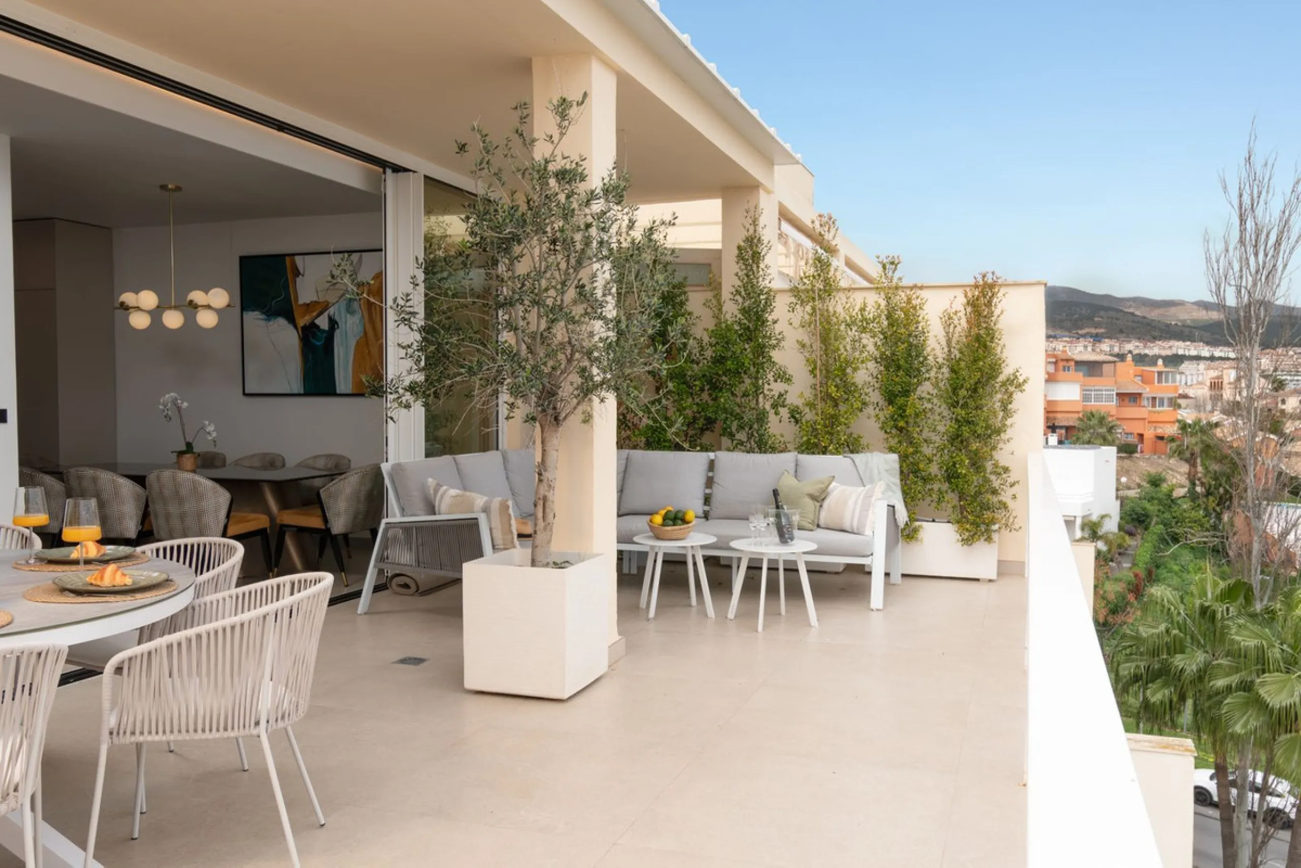 Exclusive 4-Bedroom Luxury Penthouse in Golf Resort Torrequebrada. Totally renovated with elegant and modern design, panoramic sea views.