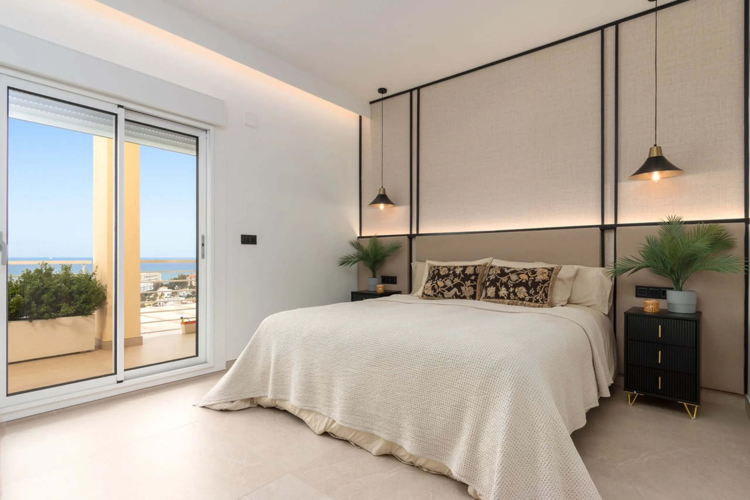 Exclusive 4-Bedroom Luxury Penthouse in Golf Resort Torrequebrada. Totally renovated with elegant and modern design, panoramic sea views.