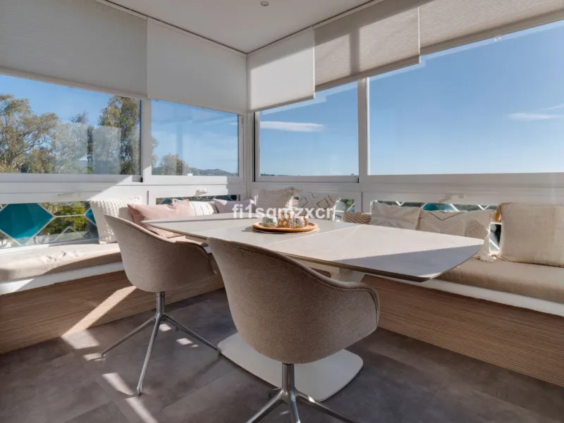 This unique corner penthouse with extraordinary views is located just a few minutes' walk from one of Marbella's most beautiful beaches, home to the best beach clubs, chiringuitos, and beach restaurants. The property has been completely redesigned and mod