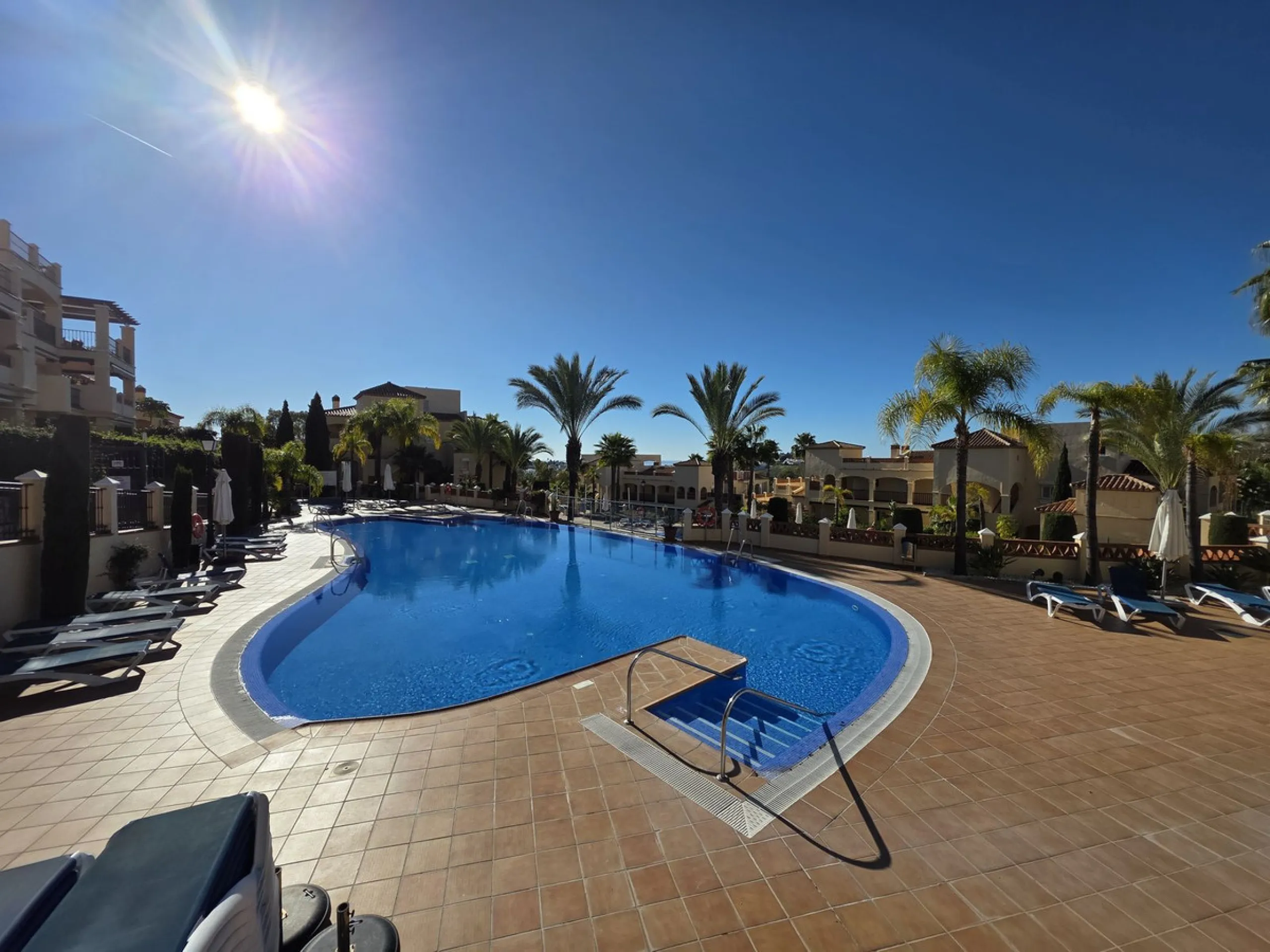 This beautiful apartment is the epitome of Marbella living: bright, spacious, plenty of outdoor space, 5 star resort amenities and stunning views. This corner apartment offers the most sensational views across the coastline and surrounding mountainside fr