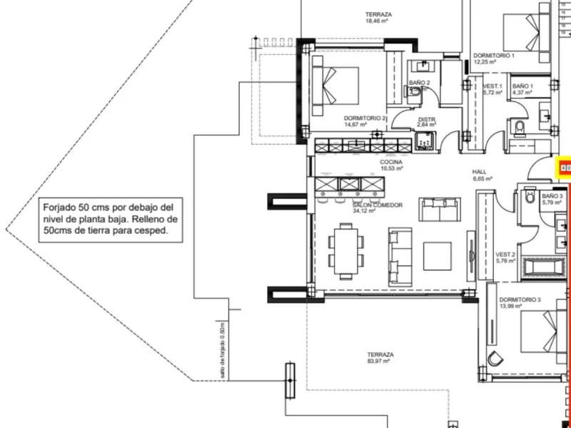 Luxury South-Facing Ground Floor Apartment with Sea Views (Apartment 4.0.3)