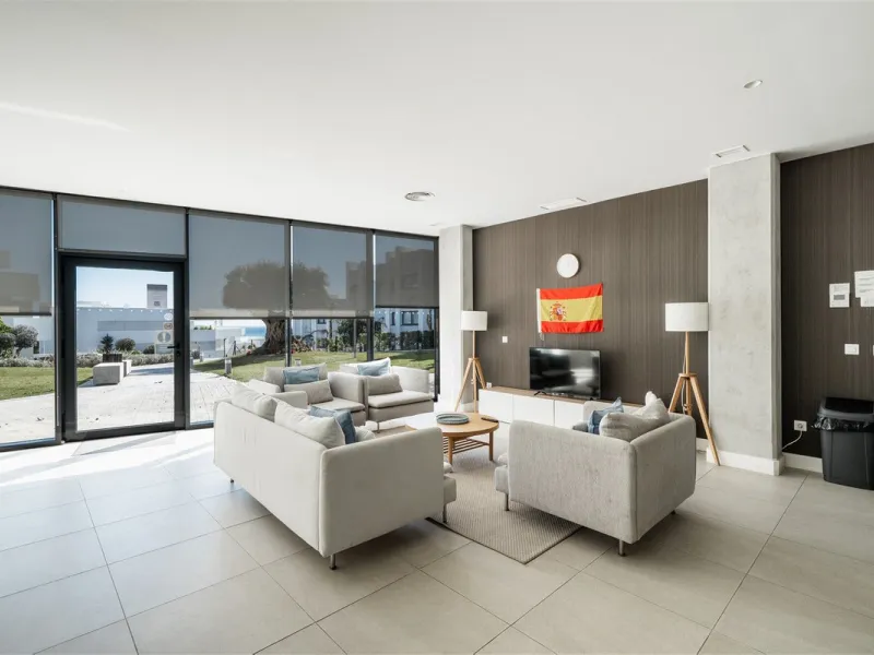 Beautiful 2 Bedroom elevated ground floor apartment with spacious terrace and sea views.