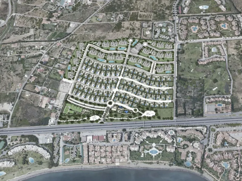Участок с проектом виллы в La Boladilla Resort, New Golden Mile, Эстепона