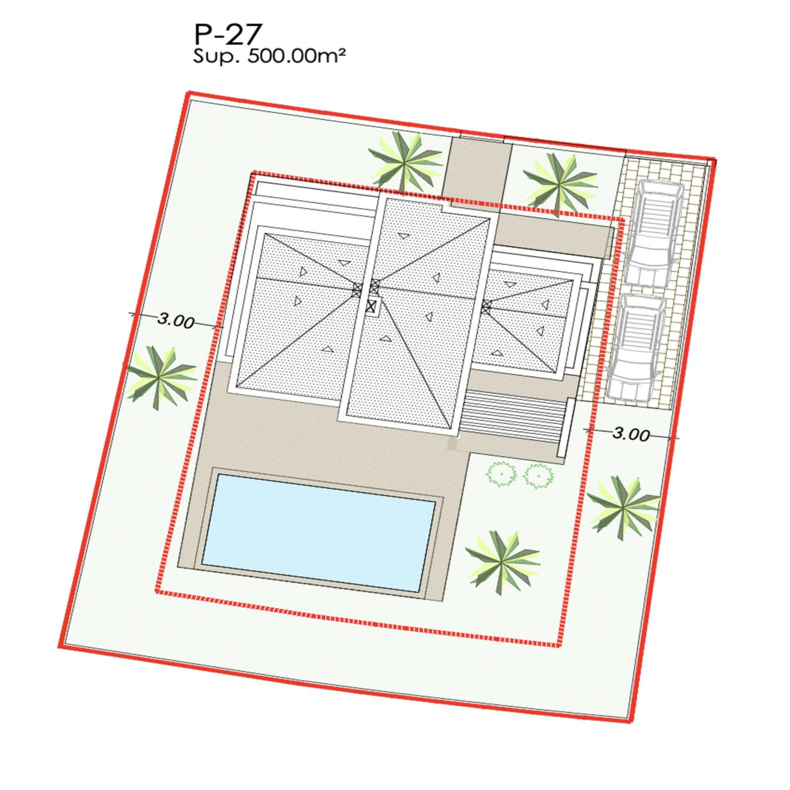 Участок с проектом виллы в La Boladilla Resort, New Golden Mile, Эстепона