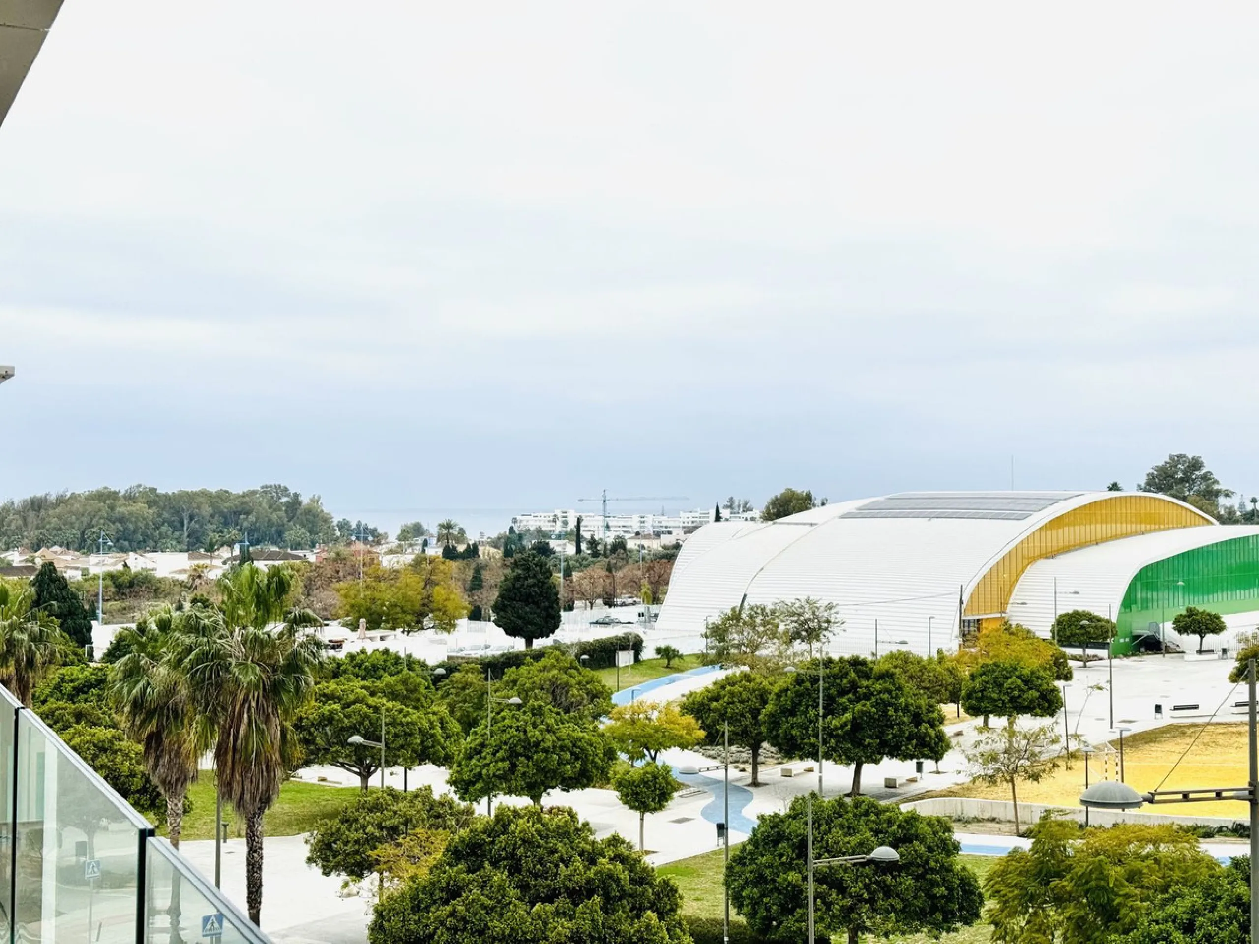 This apartment offers sea and park views in the new MARE complex in San Pedro.