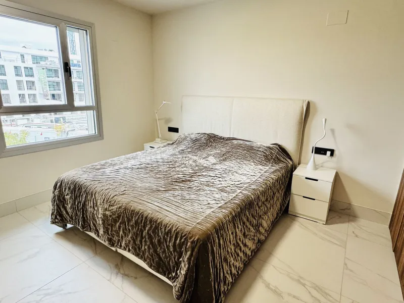 This apartment offers sea and park views in the new MARE complex in San Pedro.