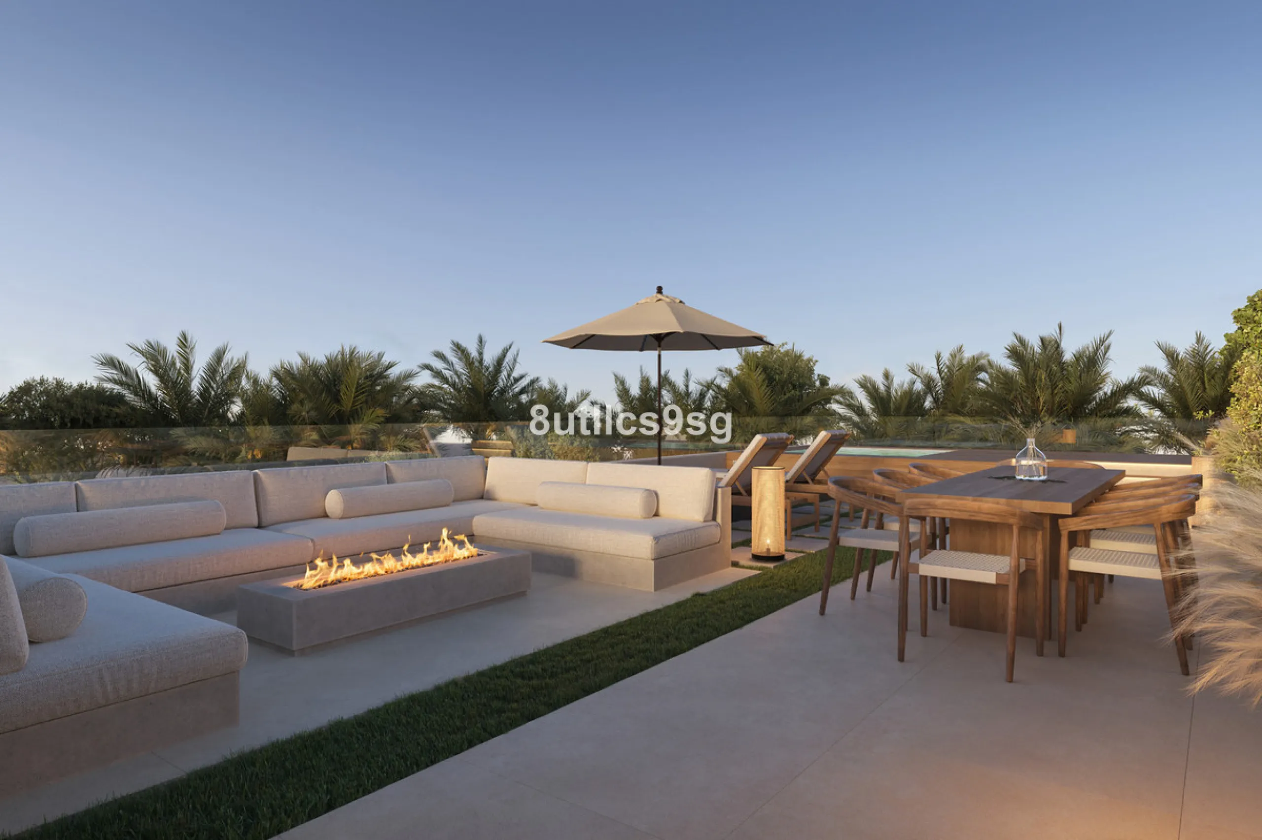 This contemporary villa is located in Atalaya, Estepona East, Malaga, offering a prime setting close to a range of amenities. The property stands out for its generous dimensions, with a built area of 575m², a terrace of 254m², and a plot size of 555m². Ke