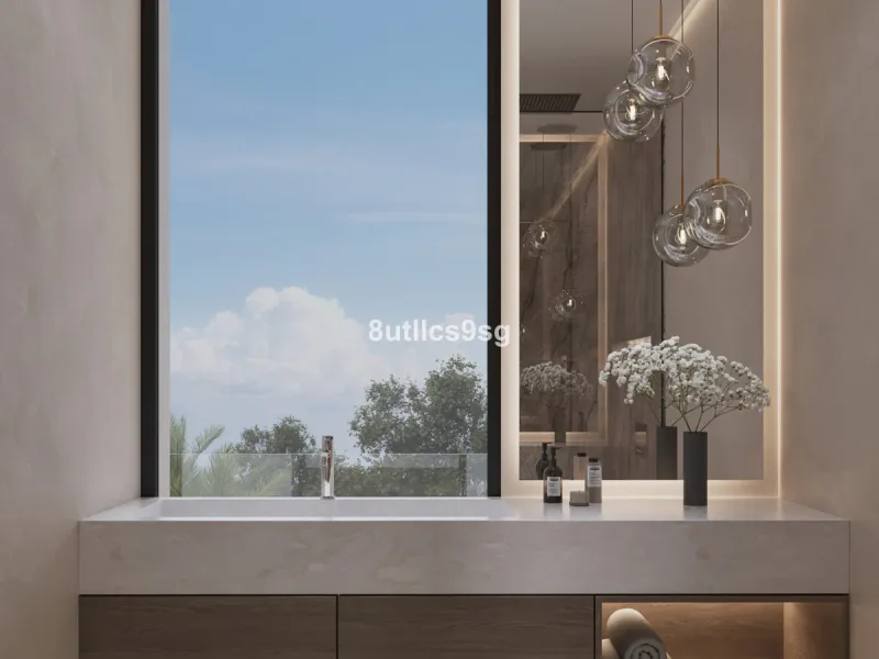 This contemporary villa is located in Atalaya, Estepona East, Malaga, offering a prime setting close to a range of amenities. The property stands out for its generous dimensions, with a built area of 575m², a terrace of 254m², and a plot size of 555m². Ke