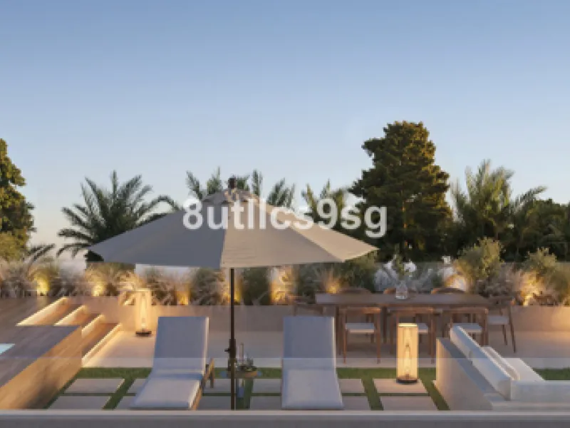 This contemporary villa is located in Atalaya, Estepona East, Malaga, offering a prime setting close to a range of amenities. The property stands out for its generous dimensions, with a built area of 575m², a terrace of 254m², and a plot size of 555m². Ke