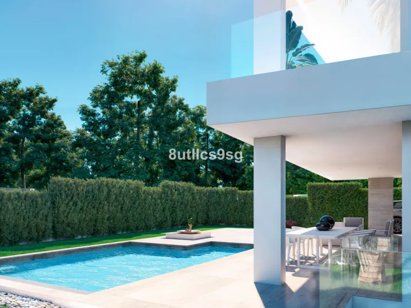 This contemporary villa is located in Atalaya, Estepona East, Malaga, offering a prime setting close to a range of amenities. The property stands out for its generous dimensions, with a built area of 575m², a terrace of 254m², and a plot size of 555m². Ke