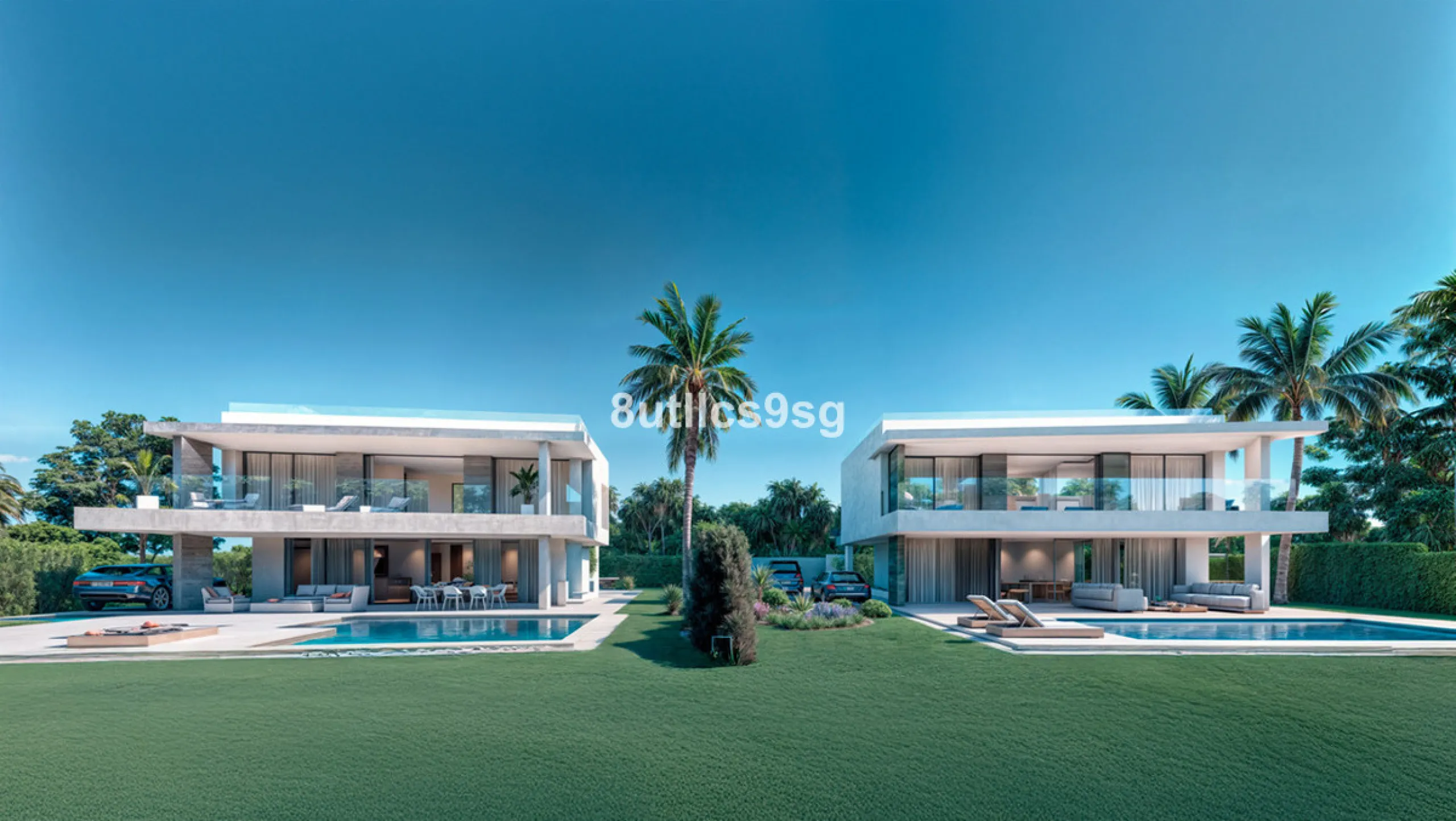 This contemporary villa is located in Atalaya, Estepona East, Malaga, offering a prime setting close to a range of amenities. The property stands out for its generous dimensions, with a built area of 575m², a terrace of 254m², and a plot size of 555m². Ke