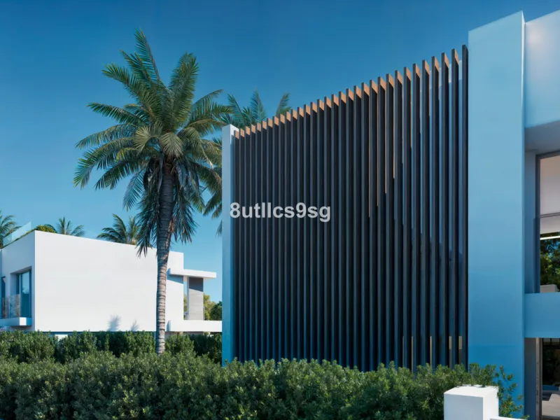 This contemporary villa is located in Atalaya, Estepona East, Malaga, offering a prime setting close to a range of amenities. The property stands out for its generous dimensions, with a built area of 575m², a terrace of 254m², and a plot size of 555m². Ke