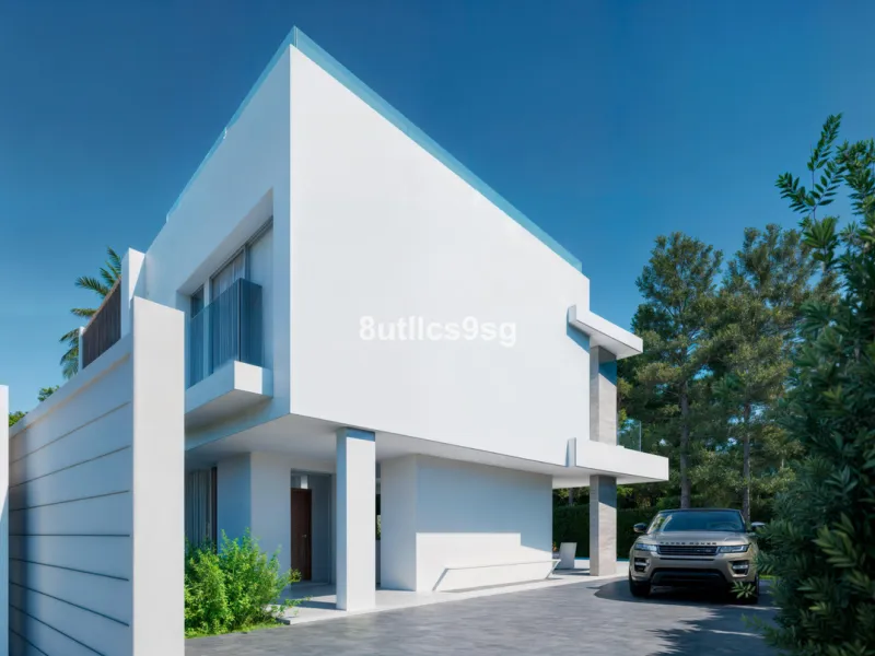 This contemporary villa is located in Atalaya, Estepona East, Malaga, offering a prime setting close to a range of amenities. The property stands out for its generous dimensions, with a built area of 575m², a terrace of 254m², and a plot size of 555m². Ke