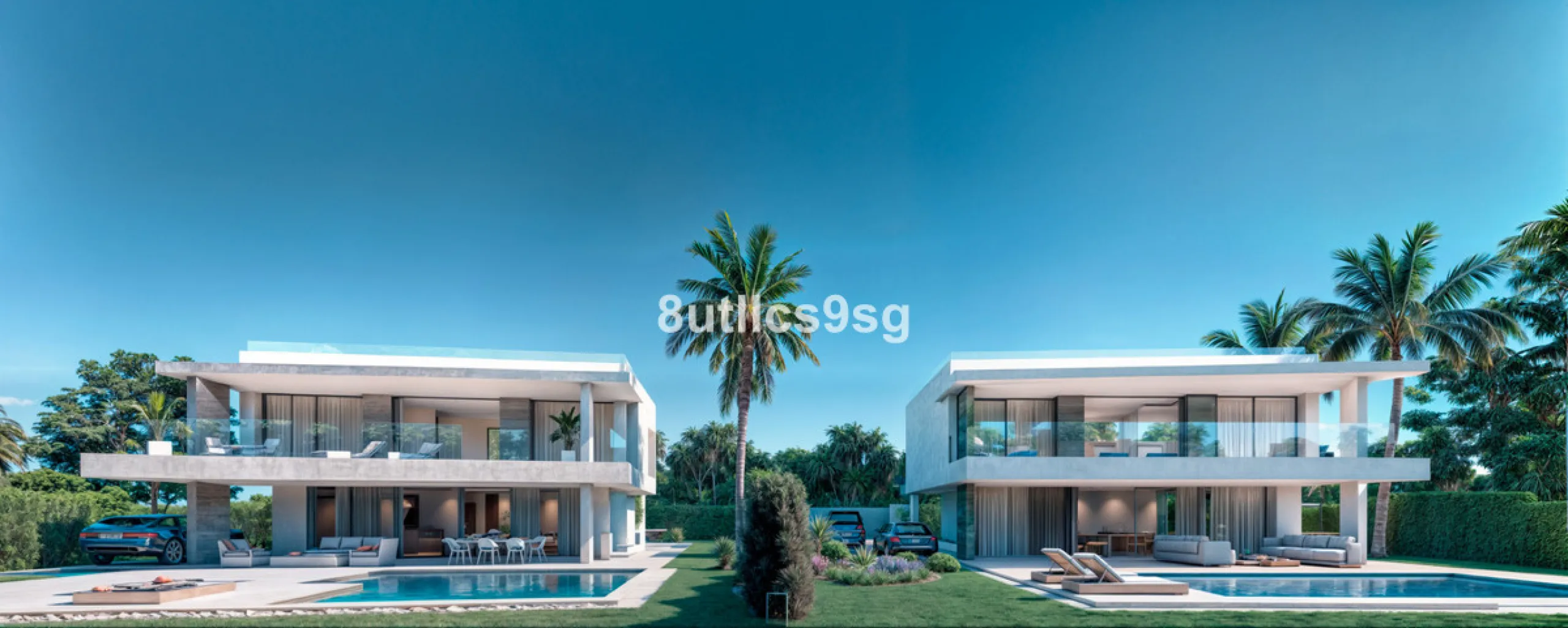 This contemporary villa is located in Atalaya, Estepona East, Malaga, offering a prime setting close to a range of amenities. The property stands out for its generous dimensions, with a built area of 575m², a terrace of 254m², and a plot size of 555m². Ke