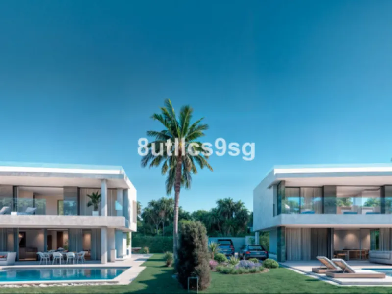 This contemporary villa is located in Atalaya, Estepona East, Malaga, offering a prime setting close to a range of amenities. The property stands out for its generous dimensions, with a built area of 575m², a terrace of 254m², and a plot size of 555m². Ke