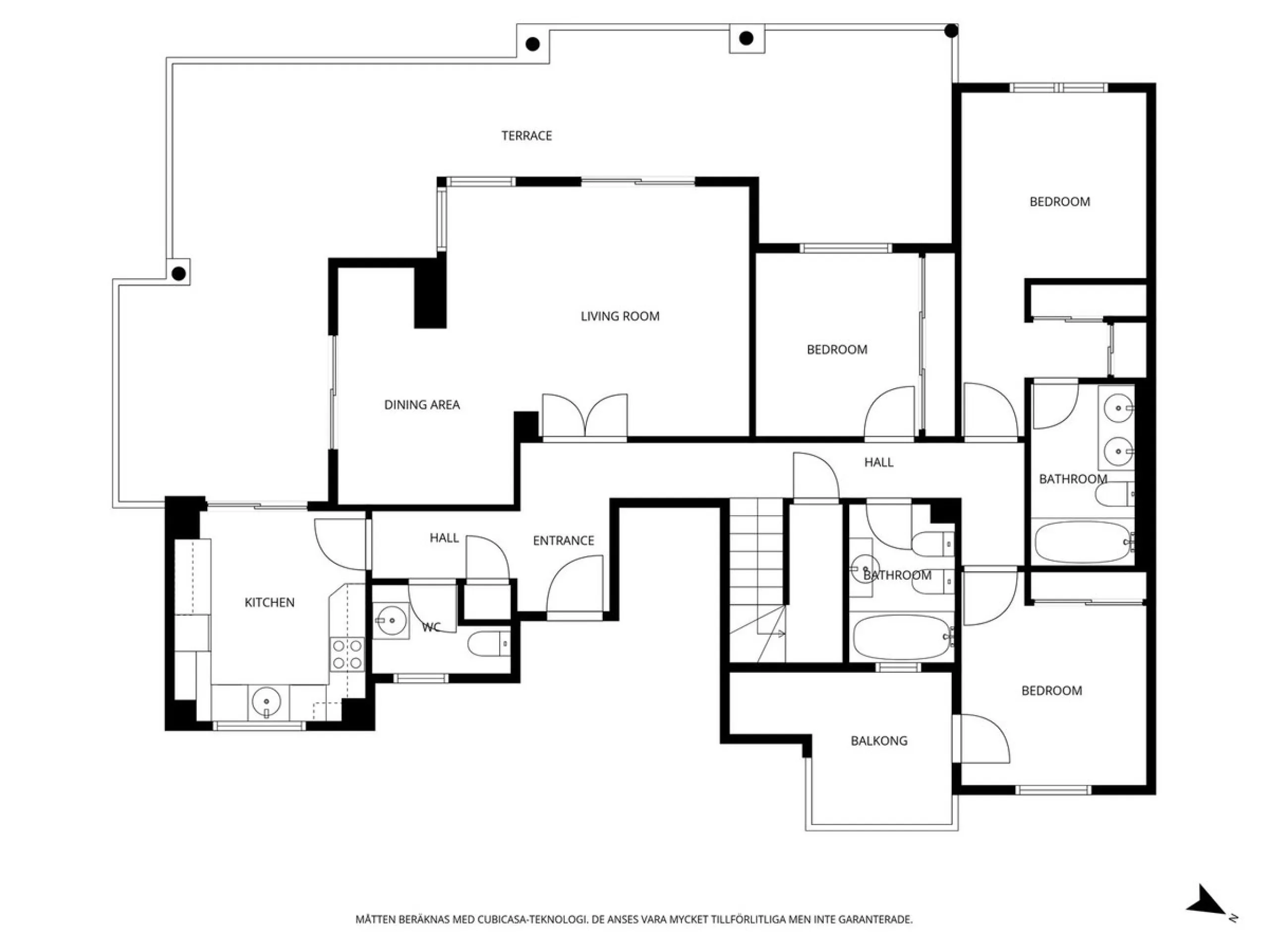 Spacious penthouse in Dunas Green, corner unit.