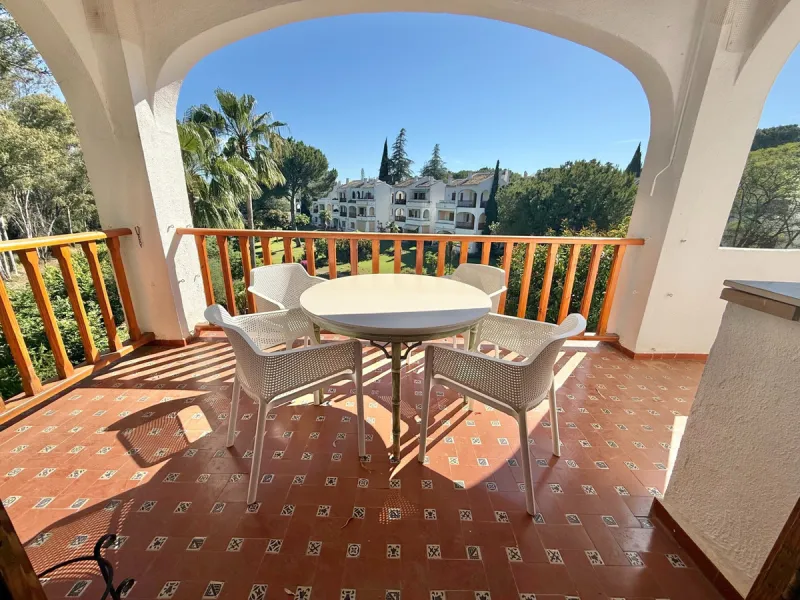 Located in one of the most established and beautifully maintained urbanisations in Nueva Andalucía, this charming two bedroom, two bathroom apartment offers comfort, space and an exceptional lifestyle setting in the heart of the Golf Valley.