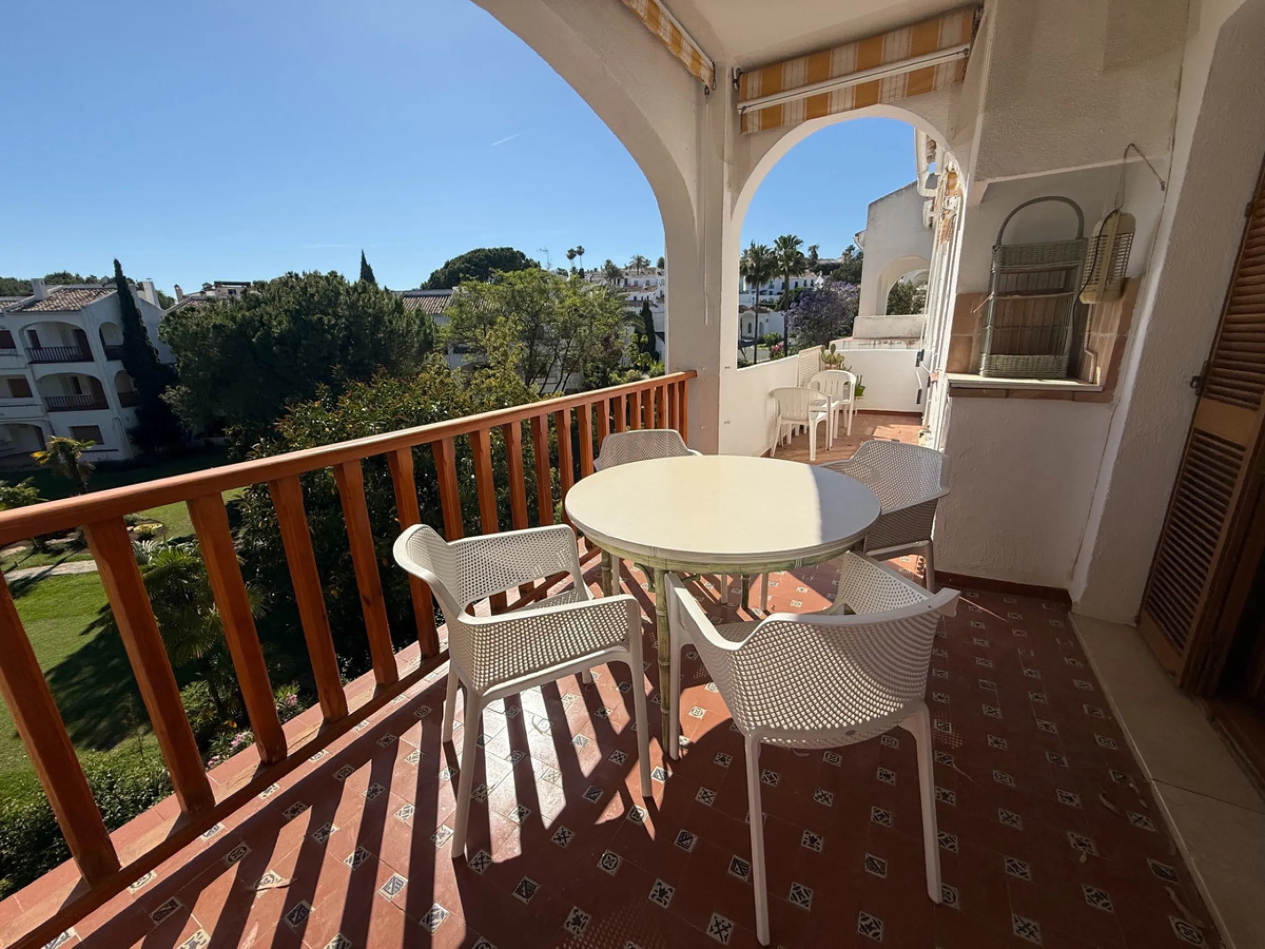 Located in one of the most established and beautifully maintained urbanisations in Nueva Andalucía, this charming two bedroom, two bathroom apartment offers comfort, space and an exceptional lifestyle setting in the heart of the Golf Valley.