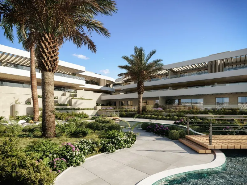 New Build Luxury Apartments in El Campanario-Estepona Near Golf and Beach& & Prime Location on the New Golden Mile& This exclusive new development of 86 modern apartments is located in El Campanario, one of the most established and sought after r