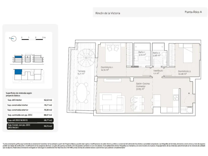 New Build Apartments 100 m from the Sea in Rincon de la Victoria, Torre de Benagalbon& & Modern Residential Complex on the Costa del Sol& Discover this exclusive new build residential complex in Torre de Benagalbon, a coastal area within Rincon d