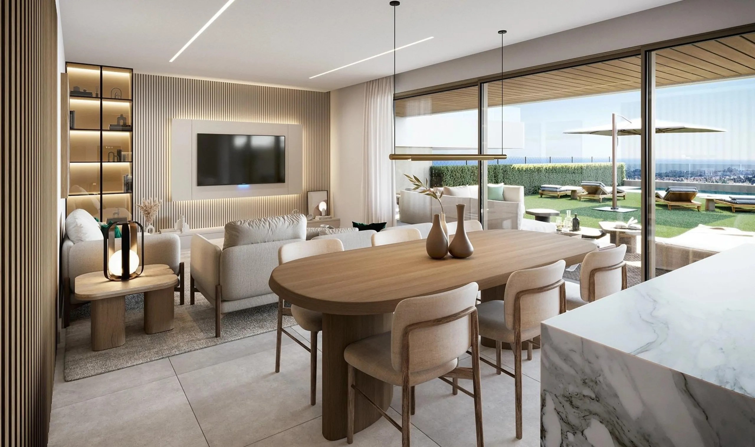 New Build Luxury Apartments in El Campanario-Estepona Near Golf and Beach& & Prime Location on the New Golden Mile& This exclusive new development of 86 modern apartments is located in El Campanario, one of the most established and sought after r