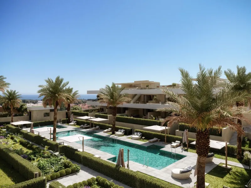 New Build Luxury Apartments in El Campanario-Estepona Near Golf and Beach& & Prime Location on the New Golden Mile& This exclusive new development of 86 modern apartments is located in El Campanario, one of the most established and sought after r