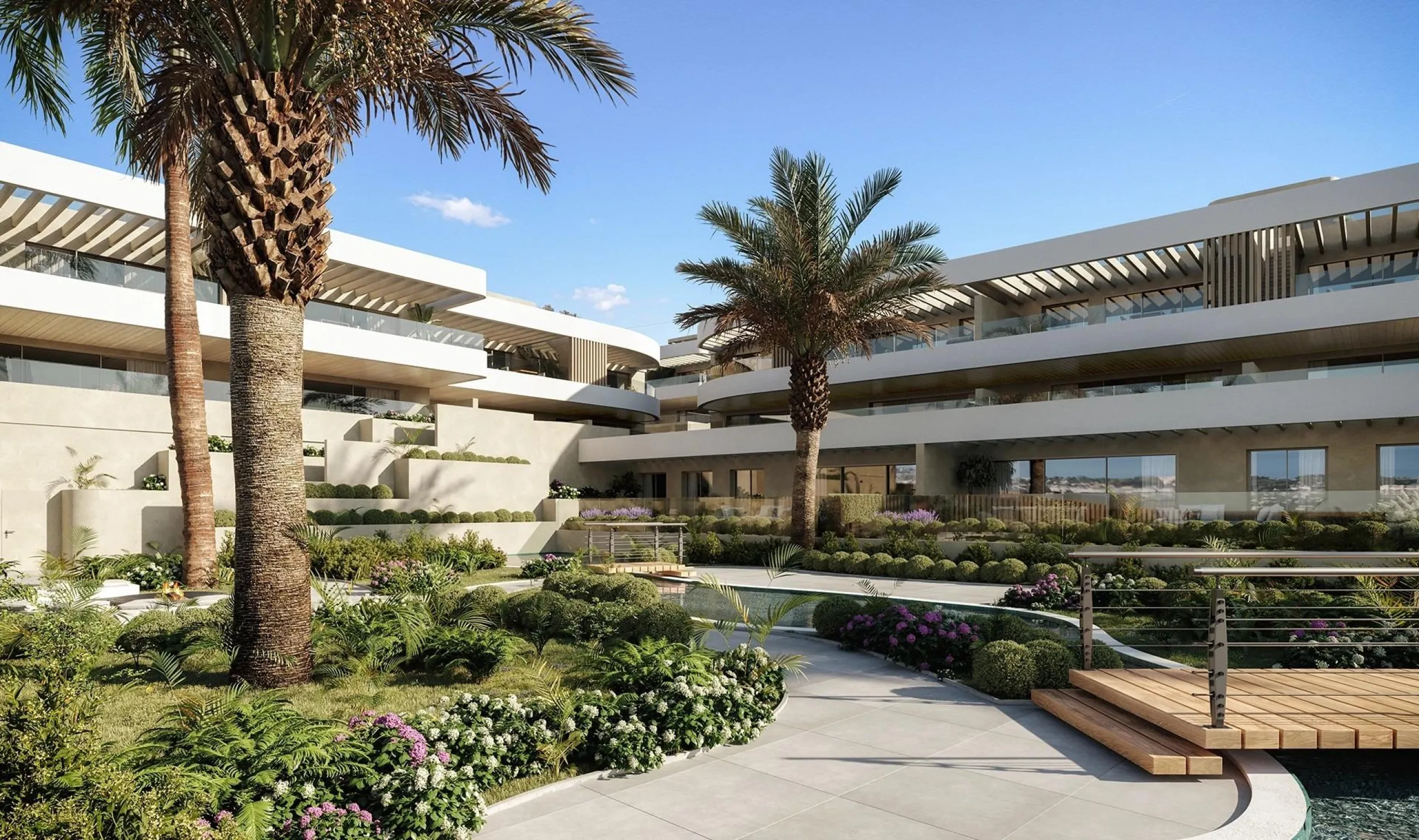 New Build Luxury Apartments in El Campanario-Estepona Near Golf and Beach& & Prime Location on the New Golden Mile& This exclusive new development of 86 modern apartments is located in El Campanario, one of the most established and sought after r