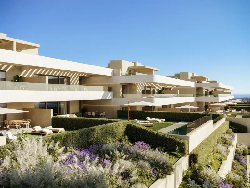 New Build Luxury Apartments in El Campanario-Estepona Near Golf and Beach& & Prime Location on the New Golden Mile& This exclusive new development of 86 modern apartments is located in El Campanario, one of the most established and sought after r