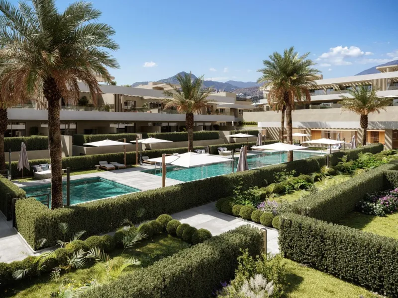 New Build Luxury Apartments in El Campanario-Estepona Near Golf and Beach& & Prime Location on the New Golden Mile& This exclusive new development of 86 modern apartments is located in El Campanario, one of the most established and sought after r