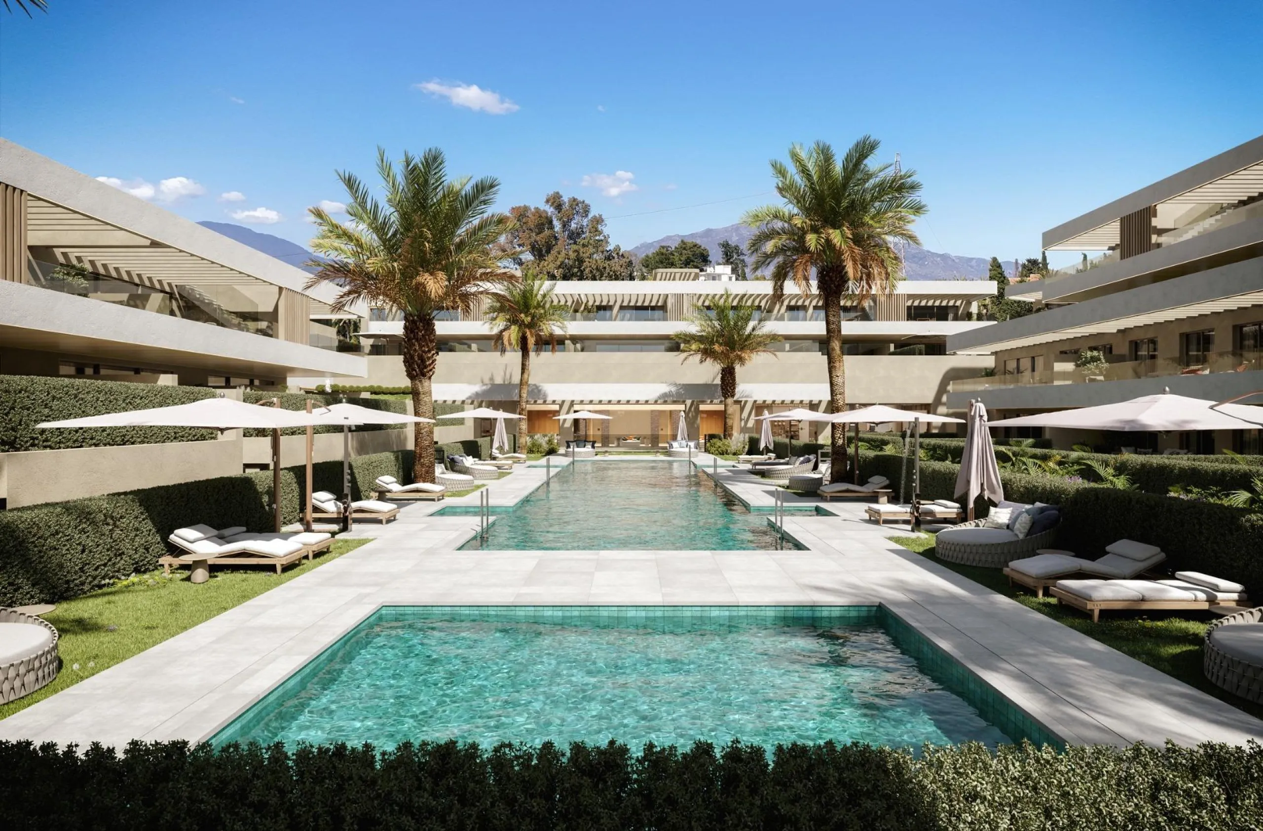 New Build Luxury Apartments in El Campanario-Estepona Near Golf and Beach& & Prime Location on the New Golden Mile& This exclusive new development of 86 modern apartments is located in El Campanario, one of the most established and sought after r