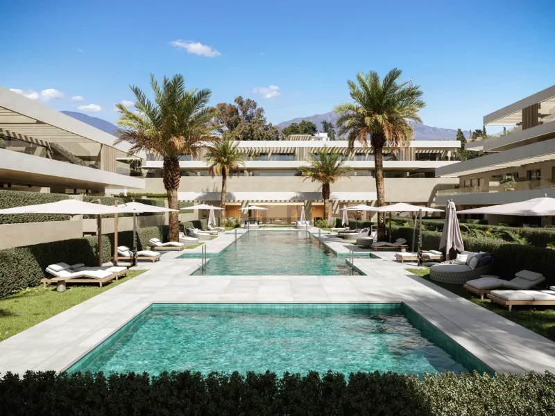 New Build Luxury Apartments in El Campanario-Estepona Near Golf and Beach& & Prime Location on the New Golden Mile& This exclusive new development of 86 modern apartments is located in El Campanario, one of the most established and sought after r
