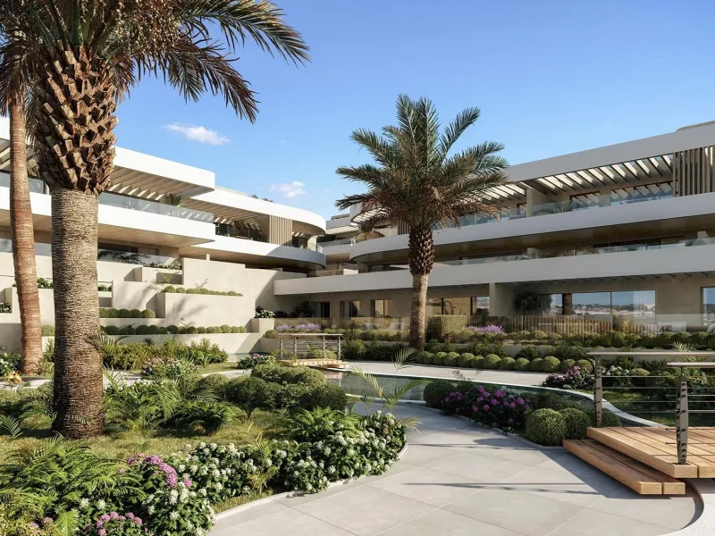 New Build Luxury Apartments in El Campanario-Estepona Near Golf and Beach& & Prime Location on the New Golden Mile& This exclusive new development of 86 modern apartments is located in El Campanario, one of the most established and sought after r