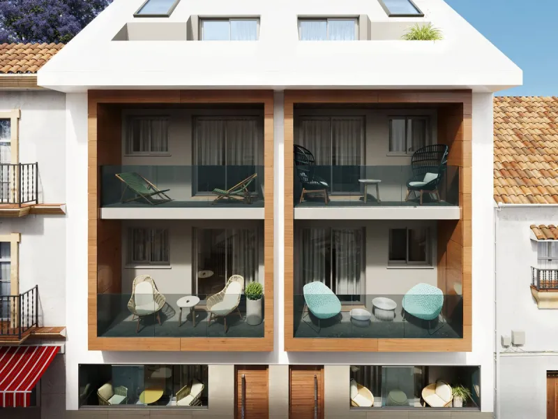 Just a short walk from the beach, this residential building offers two- and three-bedroom apartments in a prime area of Fuengirola. The building is positioned between two streets, allowing all homes to be fully exterior and benefit from abundant natural l