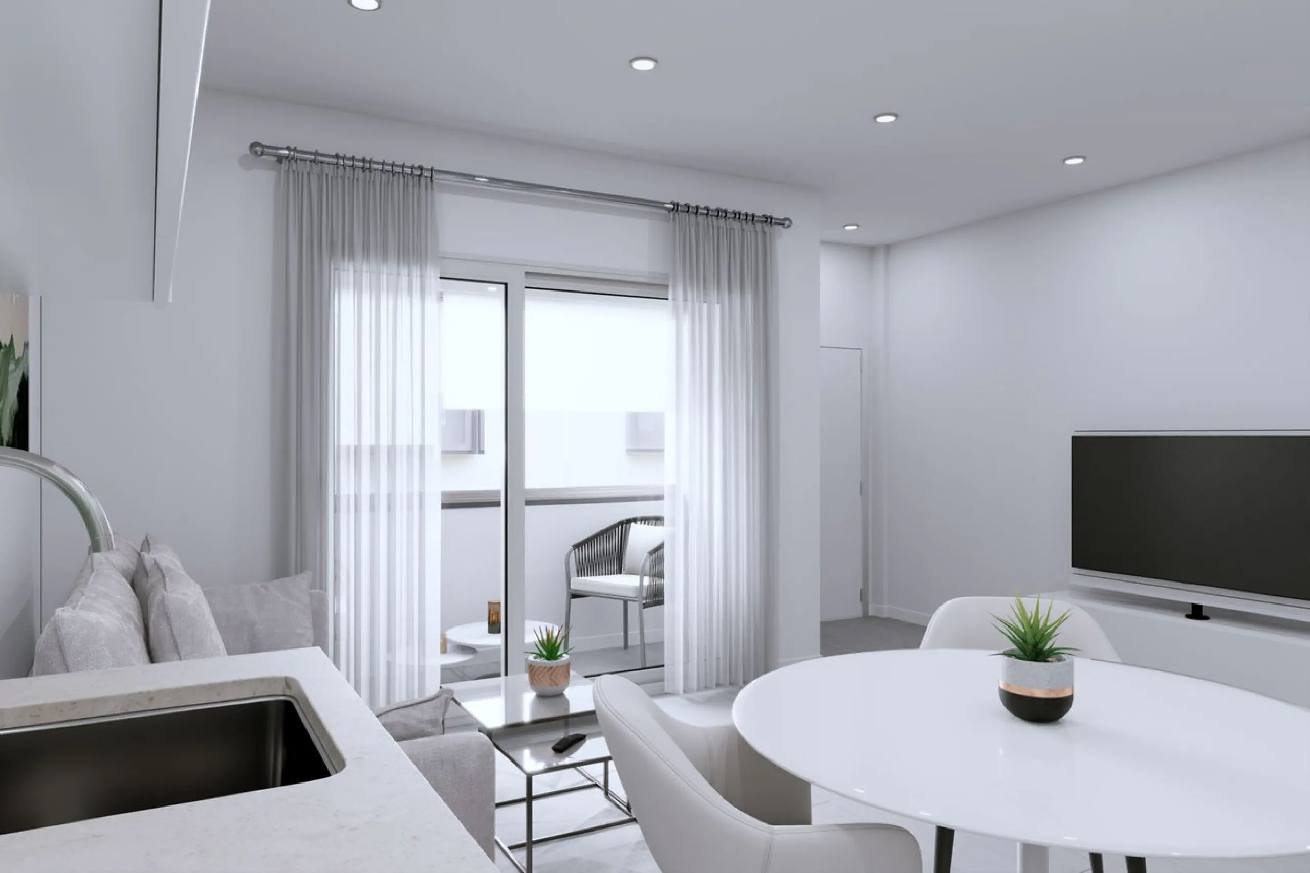 Just a short walk from the beach, this residential building offers two- and three-bedroom apartments in a prime area of Fuengirola. The building is positioned between two streets, allowing all homes to be fully exterior and benefit from abundant natural l