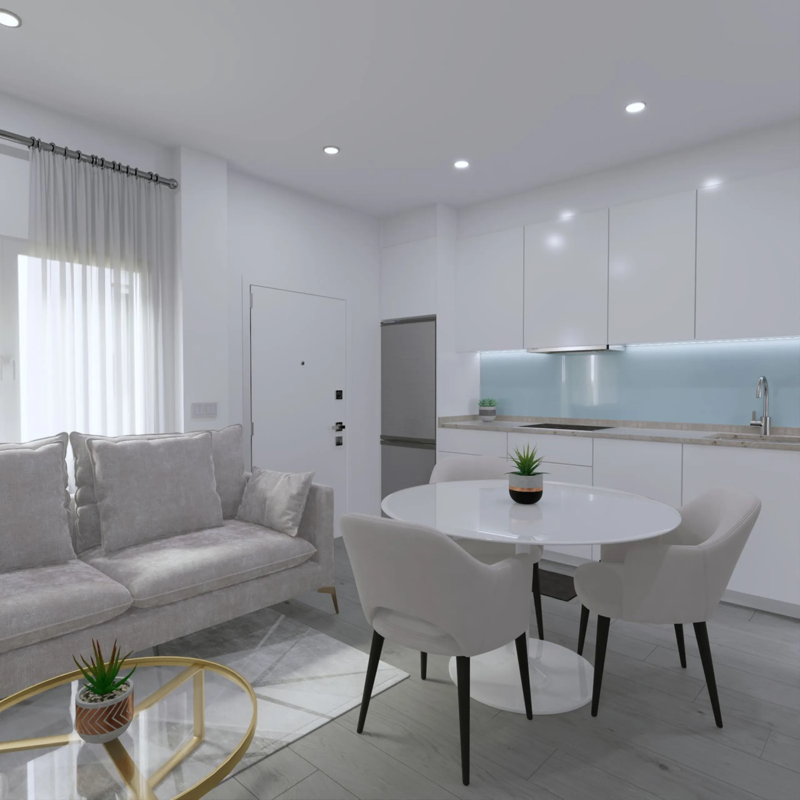 Just a short walk from the beach, this residential building offers two- and three-bedroom apartments in a prime area of Fuengirola. The building is positioned between two streets, allowing all homes to be fully exterior and benefit from abundant natural l