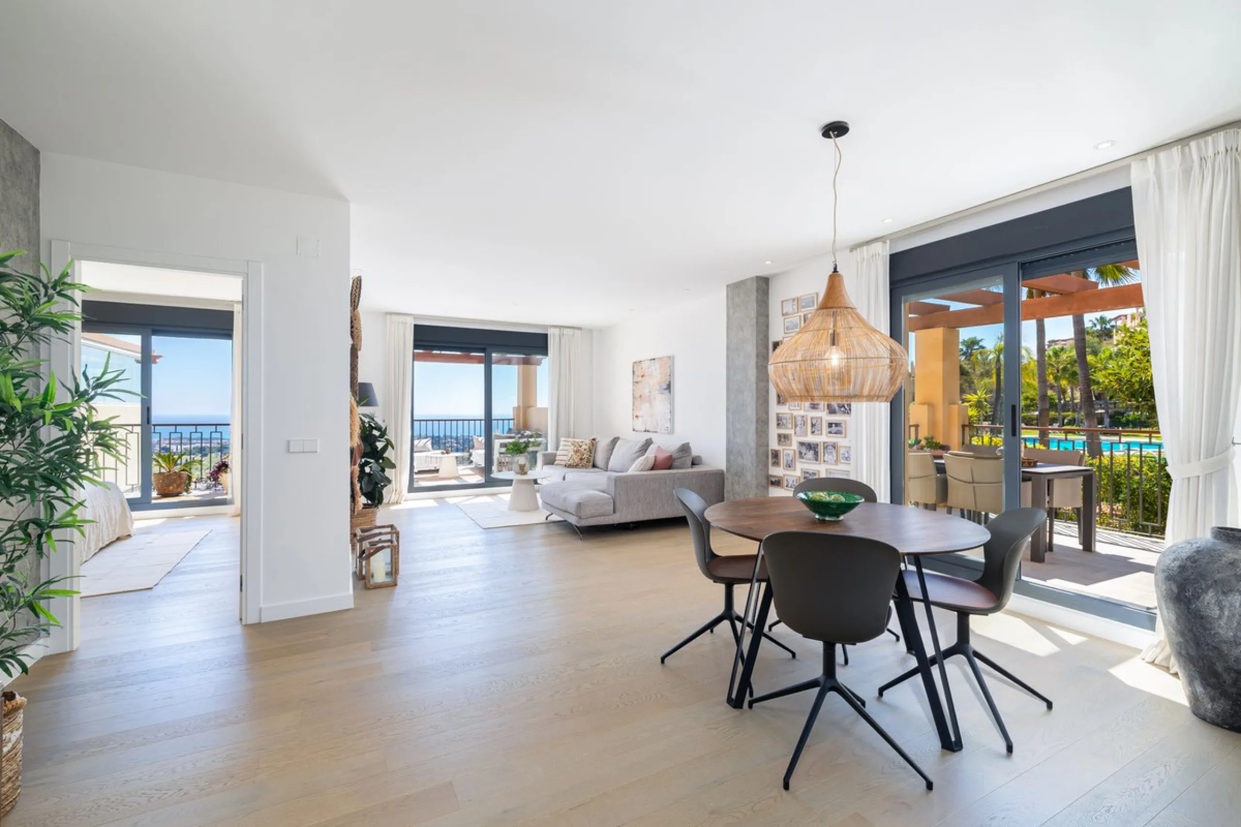 This stylish penthouse is located in a well-maintained and highly desirable residential community, offering a perfect combination of comfort, views, and lifestyle. The property features a built area of 102 m² and includes two spacious bedrooms and two mod