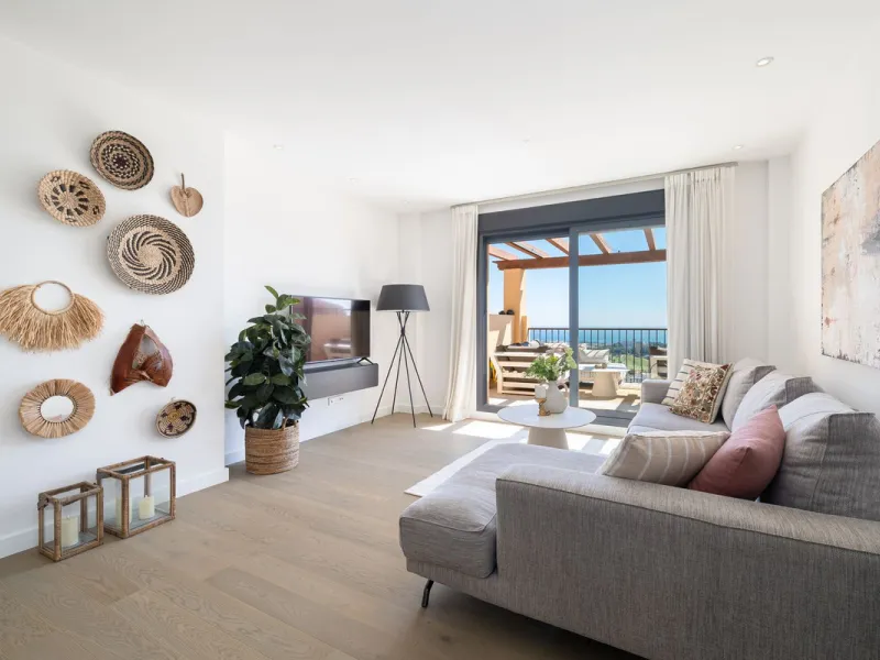 This stylish penthouse is located in a well-maintained and highly desirable residential community, offering a perfect combination of comfort, views, and lifestyle. The property features a built area of 102 m² and includes two spacious bedrooms and two mod