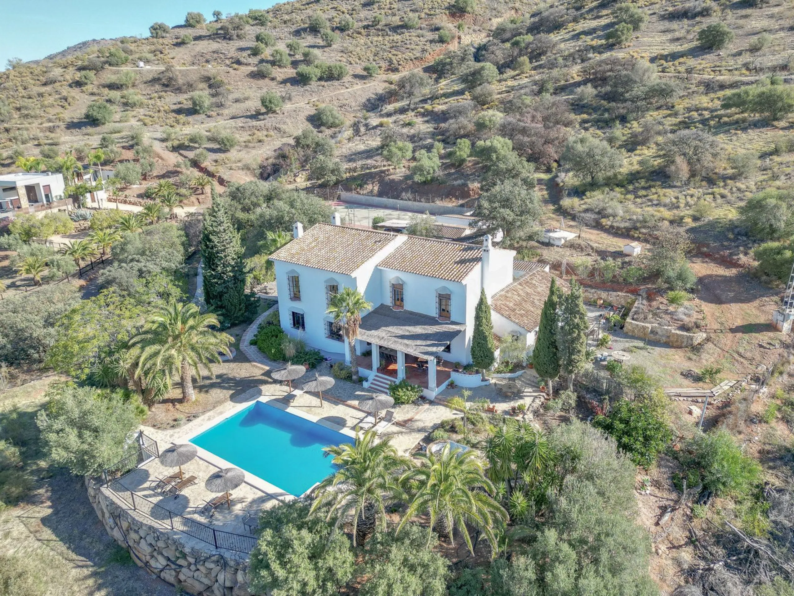 This exclusive Finca running as a successful Bed & Breakfast and rated 9 stars on booking is located in Alora and offers full privacy and spectacular open views of the countryside.