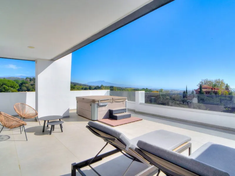 Exceptional sought-after contemporary duplex penthouse for sale in Mirador de Estepona Hills, Estepona