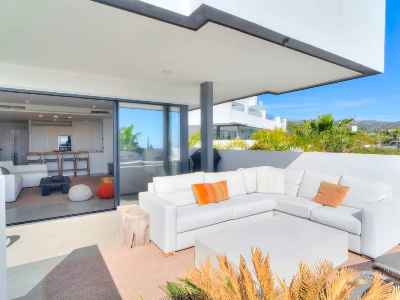 Exceptional sought-after contemporary duplex penthouse for sale in Mirador de Estepona Hills, Estepona